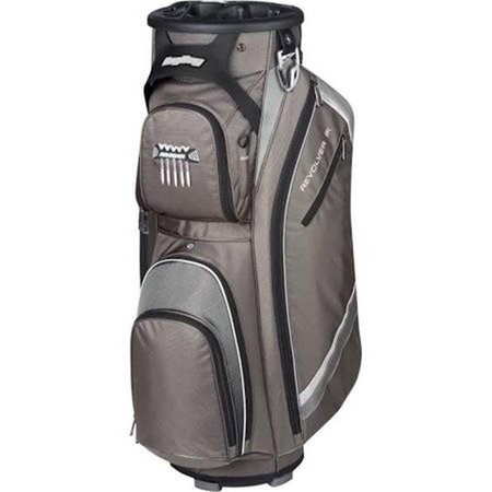 BAG BOY Bag Boy BB37006 Golf Revolver FX Cart Bag - Charcoal; Silver & Black BB37006
